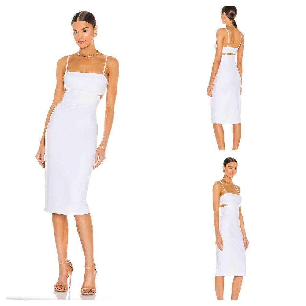 NWT Free People Large Susana Monaco Cutout Sleeveless Bodycon  midi Dress Large